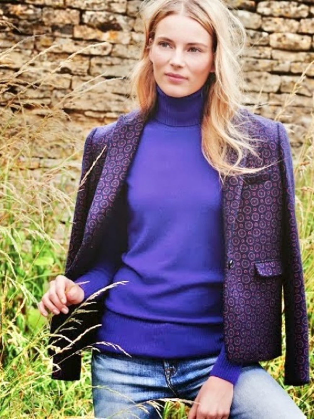 J. Crew Collection Blue Fall 2013 Schoolboy Jacket Wool Tweed Blazer 4 - Picture 9 of 15